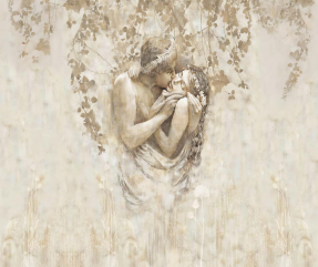 Пара в саду