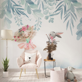 Балерина с зайчиком