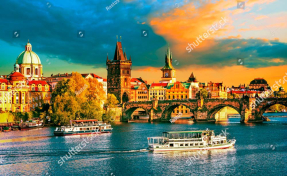 Вид на Прагу