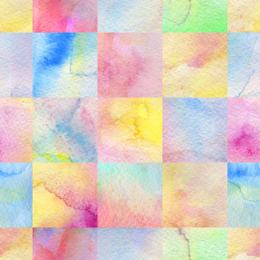 Акварельные кубы