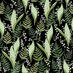 Ландыши и папоротник