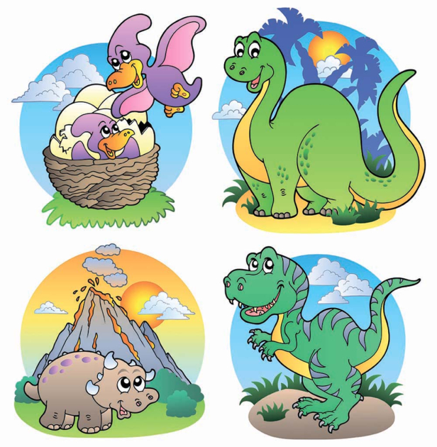 Маленькие динозаврики