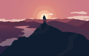 На вершине горы