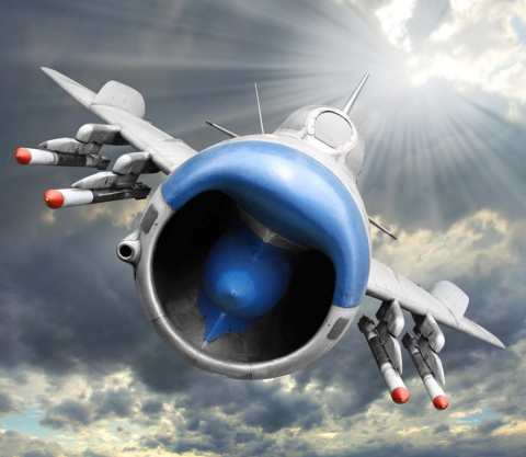 Самолет в небе Самолет в небе