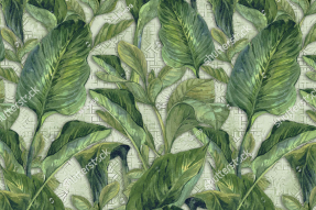 Акварельные листья