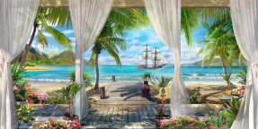 Терраса с видом на море