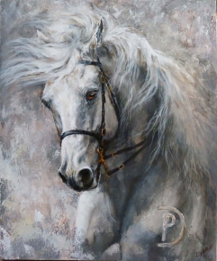 Картины Белый конь