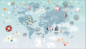 Детская карта мира