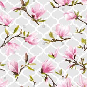 Магнолия на плитке