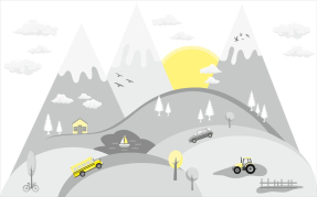 Солнце в горах