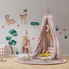 Стикер олени 120х80