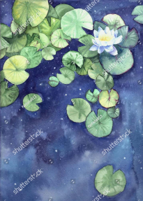 Акварельные кувшинки