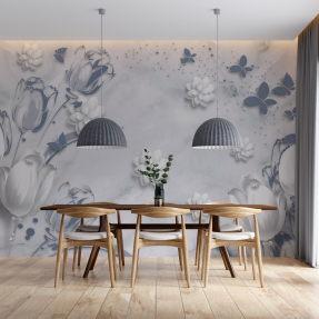 Тюльпаны на стене