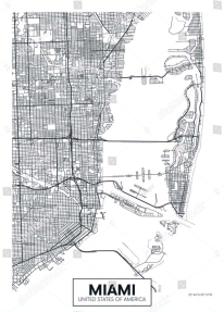 Карта Майами