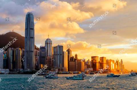 Гонконг в закате