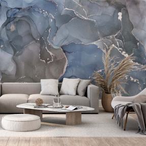 Синій мармуровий флюїд