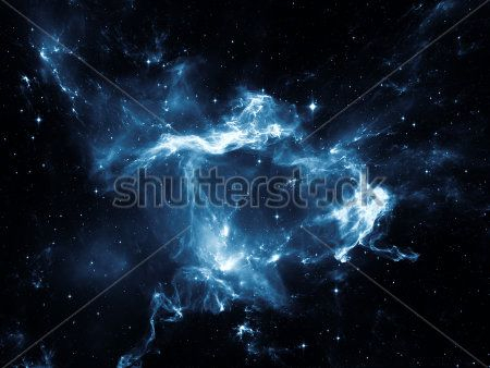 Туманность в космосе