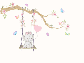 Слон на качельке