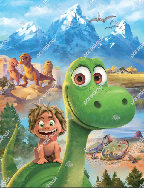 Динозавр и ребенок