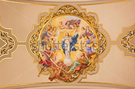 Фреска на стелі