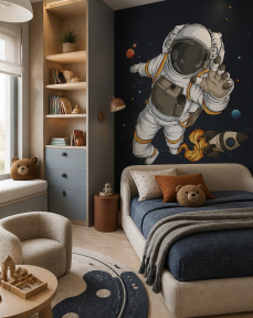 Космонавт в космосе