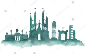 Акварельная Барселона