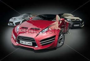 Красная машина