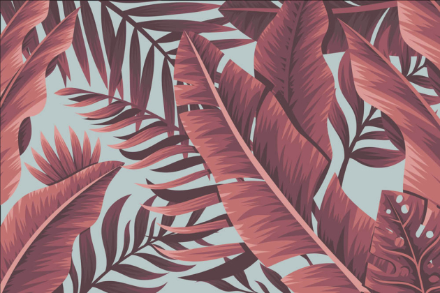 Красные листья