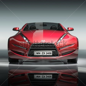 Красная машина