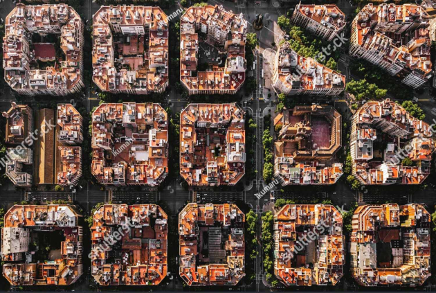 Вид на город с воздуха