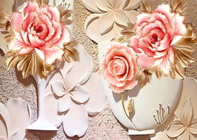 Розы на стене