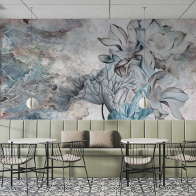 Акварельный цветок