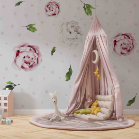 Стикер пионы 180х120 см