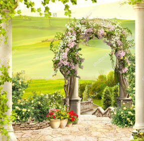 Арка из цветов