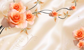 Розы оранжевые