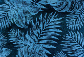 Рисованные тропические листья