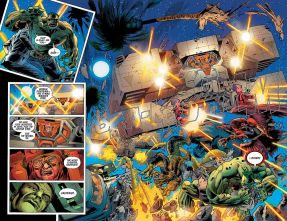 Комикс с супергероями