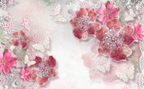 Красные цветы