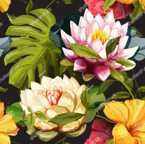 Рисованные кувшинки