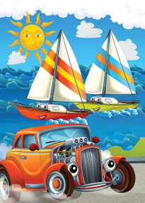 Машина и парусник