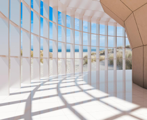 Тоннель с видом на пляж