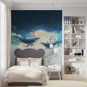 Кити в хмарках