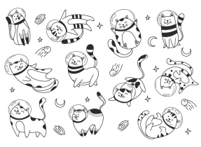 Коты космонавты