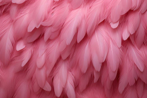 Розовые перья