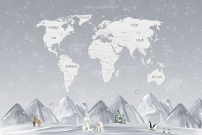 Детская карта мира