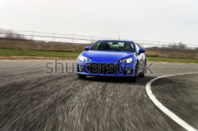 синяя машина