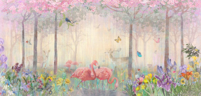 Фламинго в лесу