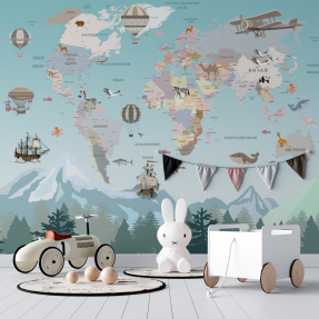 Карта с самолетами