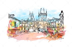 Иллюстрация Праги