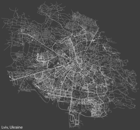 Карта Львова